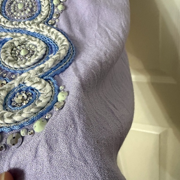 Lilly Pulitzer Valli beaded Shift Dress in Light Lilac Verbena size small - Picture 5 of 8